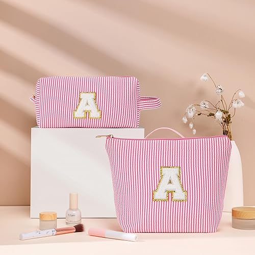 Miniatura 2 de Cute Stuff para regalos de niñas adolescentes, juego de 2 bolsas de maquillaje, bolsa organizadora de maquillaje para viajes, regalos de cumpleaños