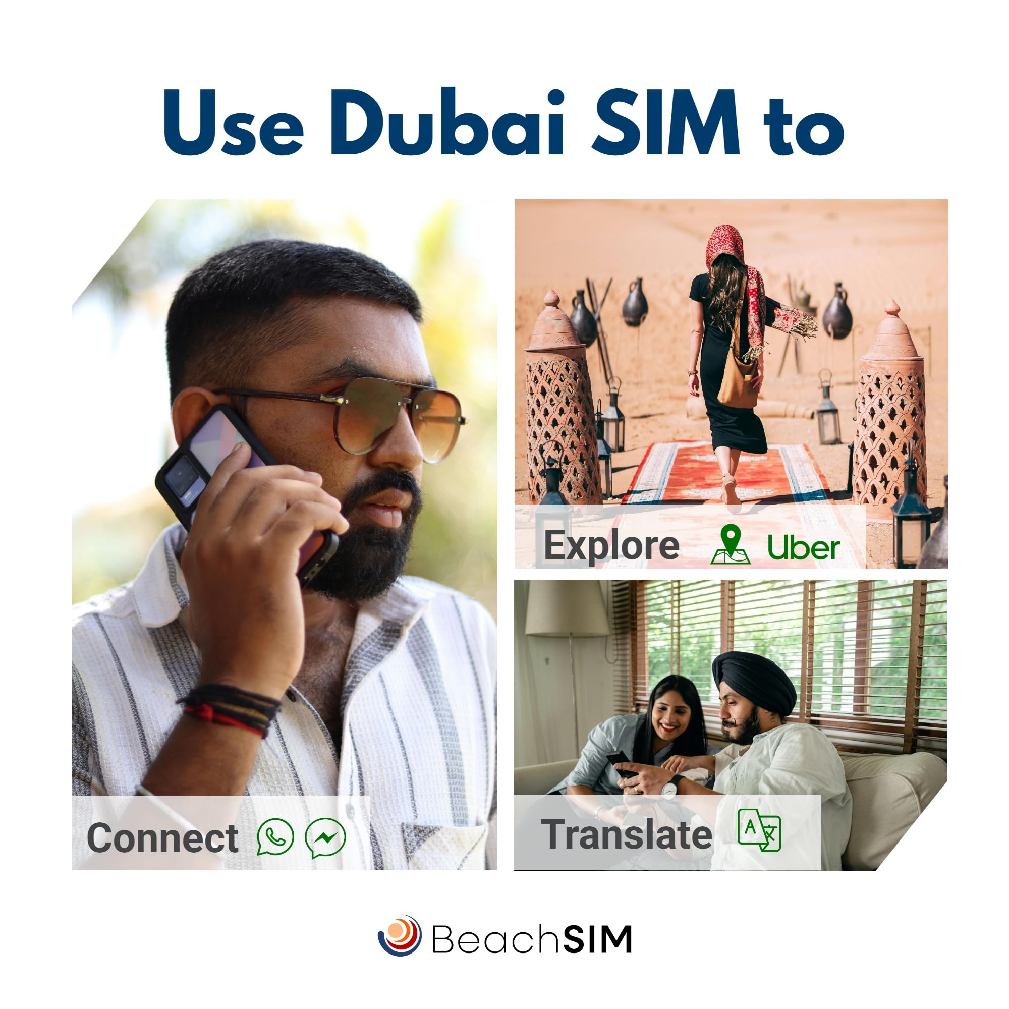 Carta Sim Dubai 30 giorni. 10 GB di Dati Solo a Velocità 4G/5G. Attivazione Rapida. Facile da Ricaricare. Funziona Su dispositivi iOS e Android
