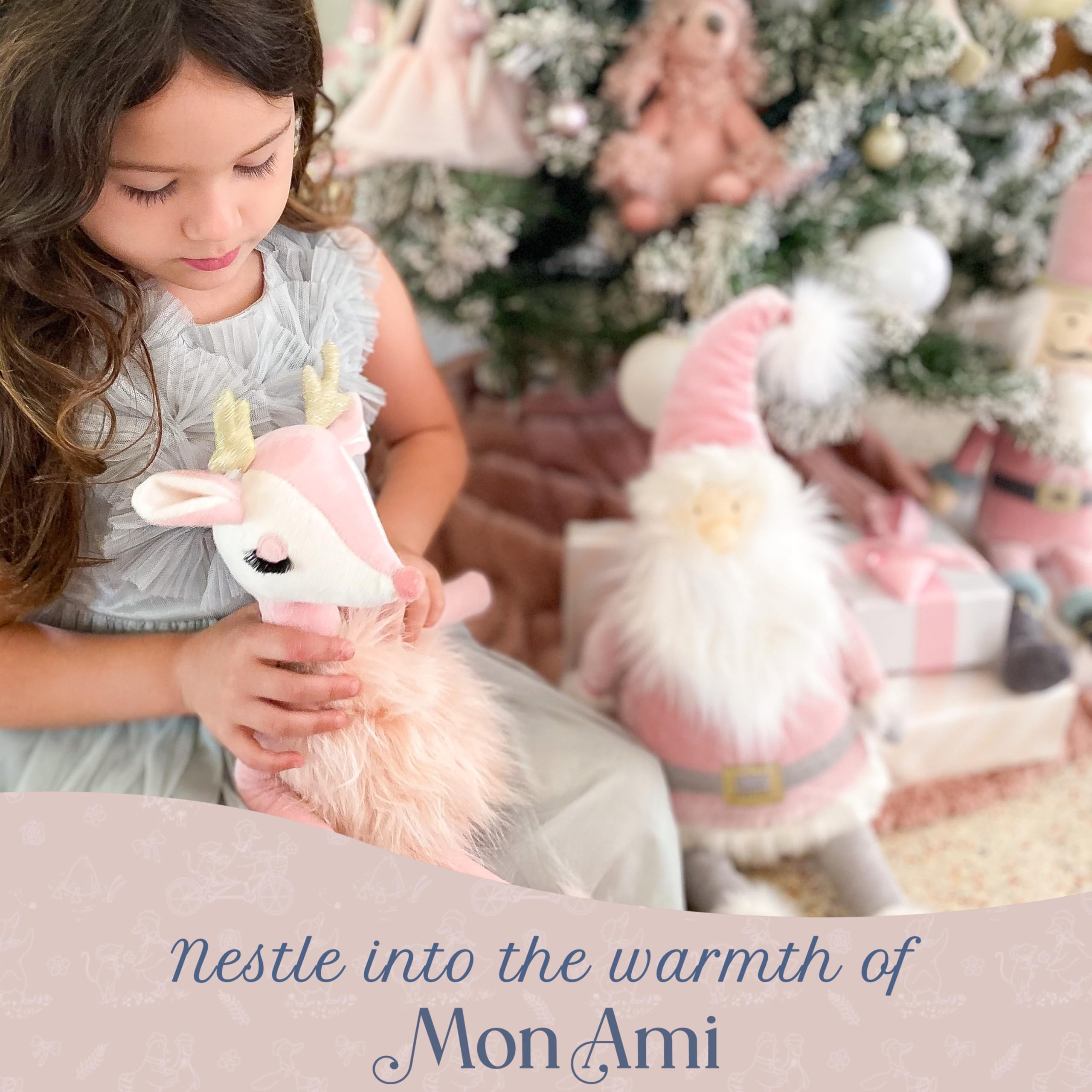 Amazon.co.jp: MON AMI Freija ピンクトナカイぬいぐるみ – 17インチ