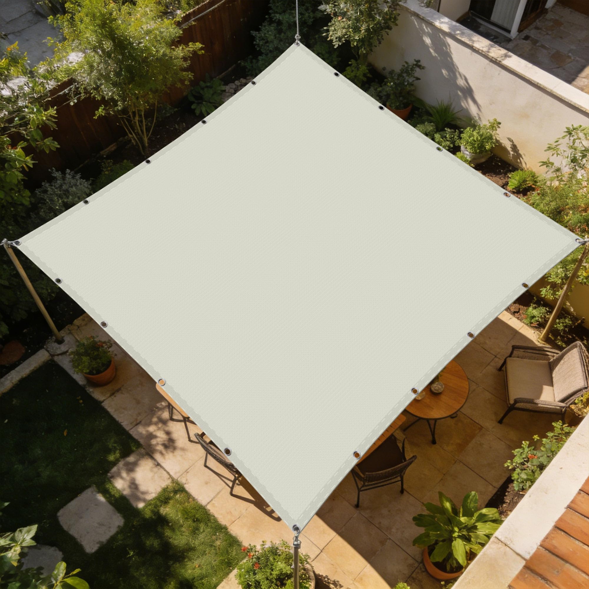 Voile d'ombrage de qualité supérieure rectangulaire 120x450 respirante pour jardin