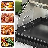 Vista 7 de Onlyfire Plancha universal para barbacoa con asas para la mayoría de las parrillas, parrilla antiadherente con revestimiento de cerámica