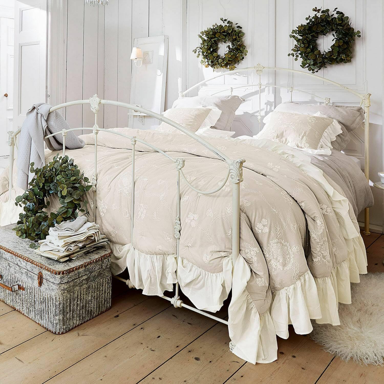 Loberon Quilt Clarissa, grau
