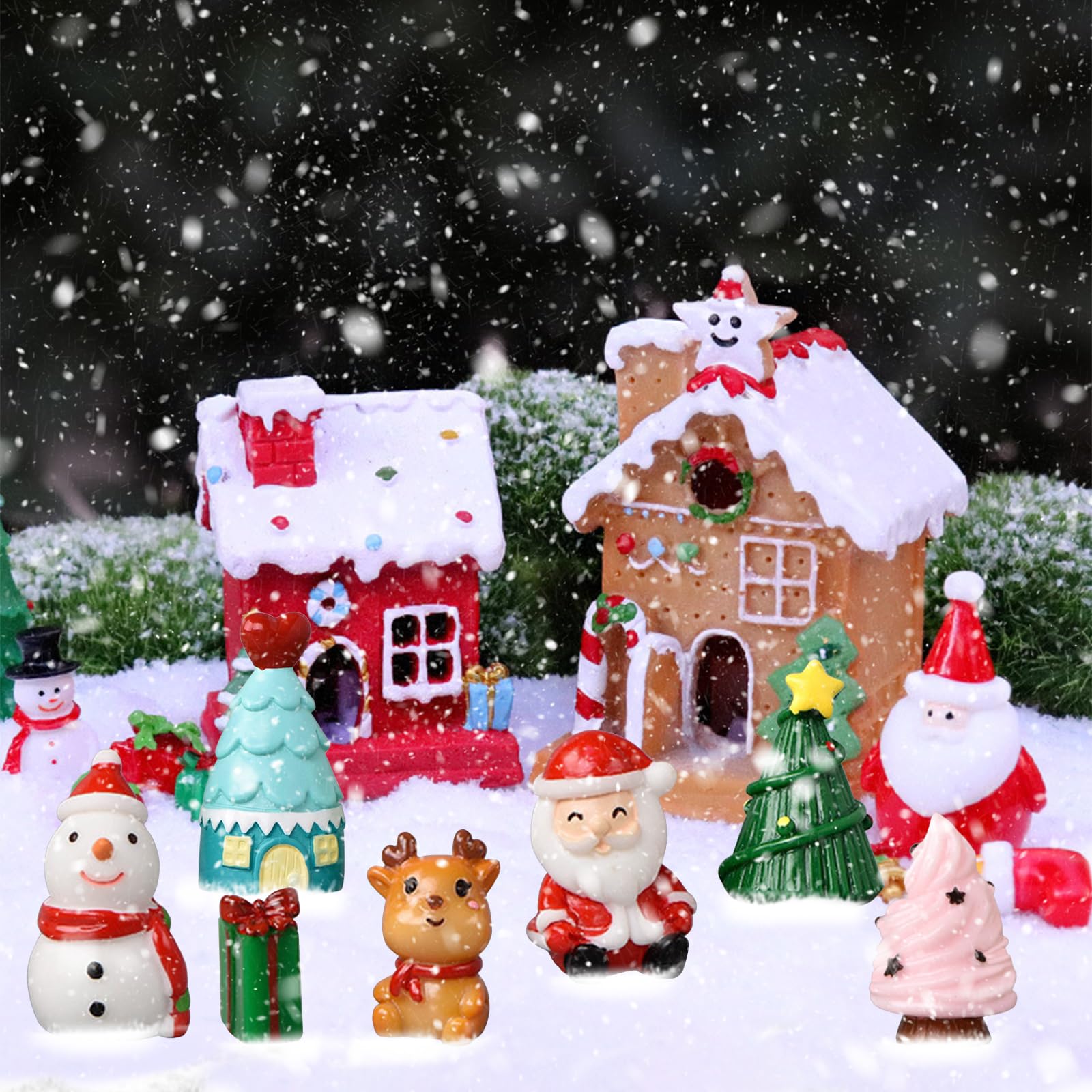 Amazon.co.jp: クリスマス ミニチュア 置物 クリスマス 水族館 装飾