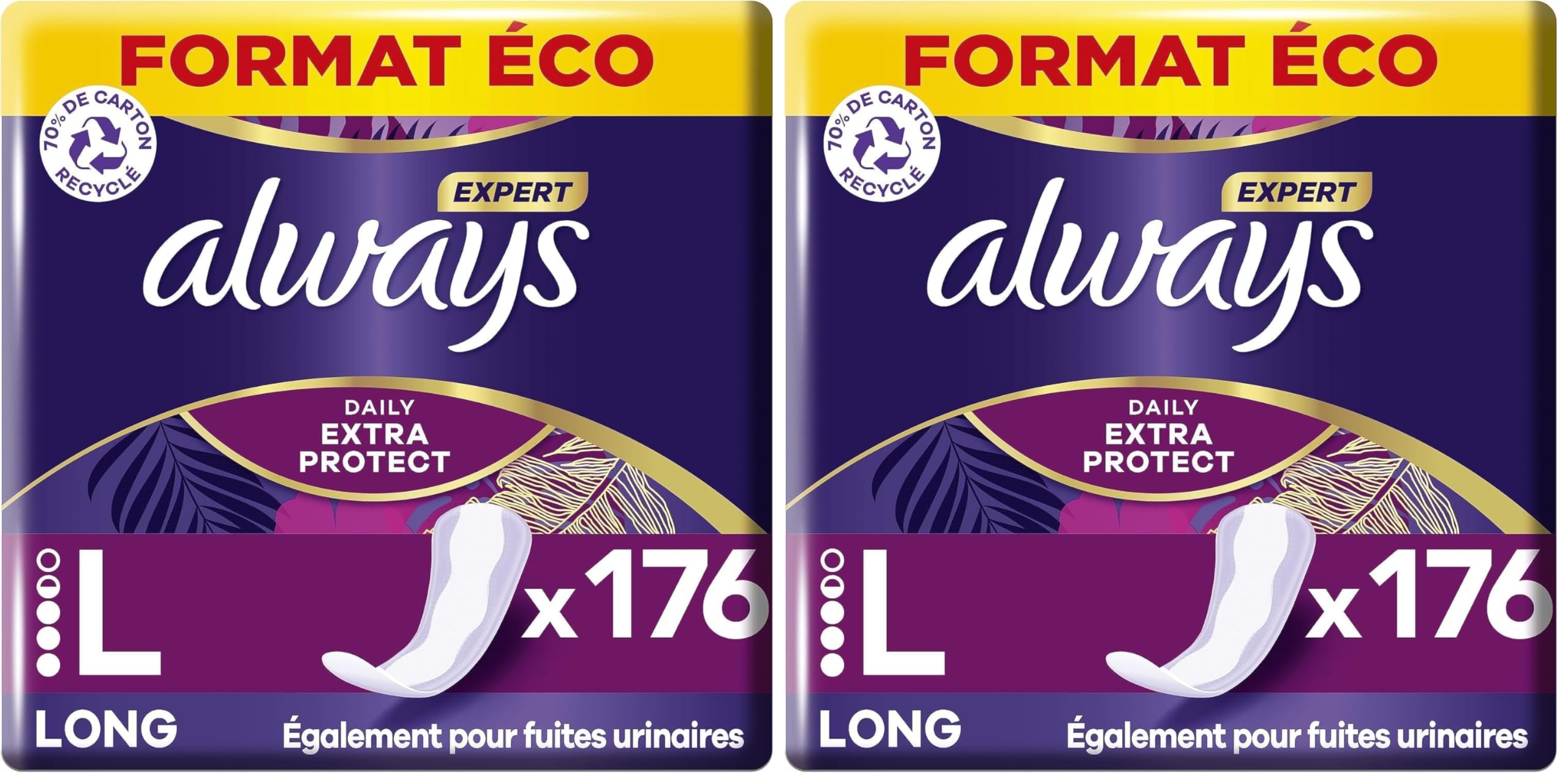 Always Expert Long protège-slips stop odeurs et fuites urinaires légères - 15