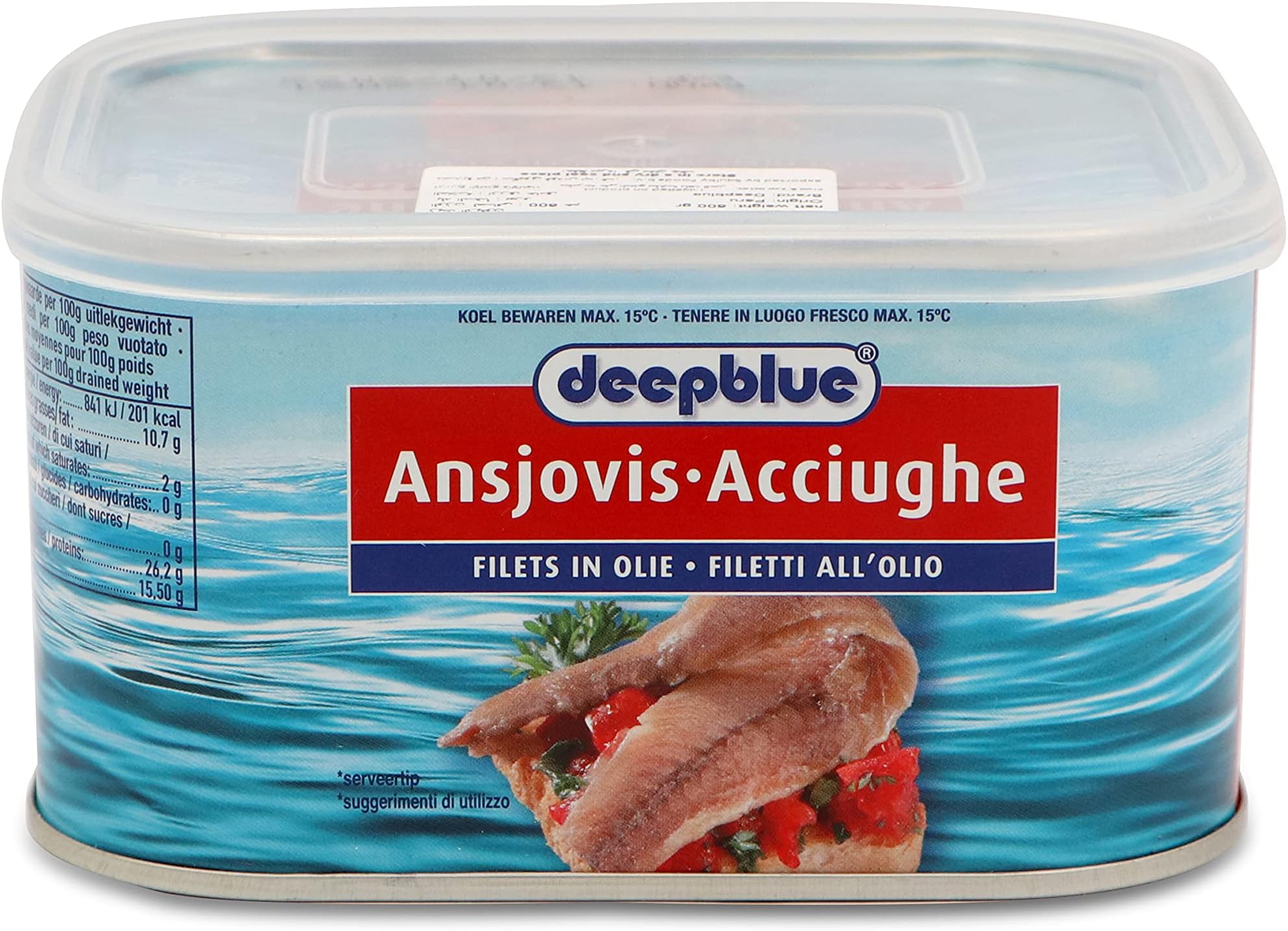 Anchovy Fillets Deep Blue- 600Gram