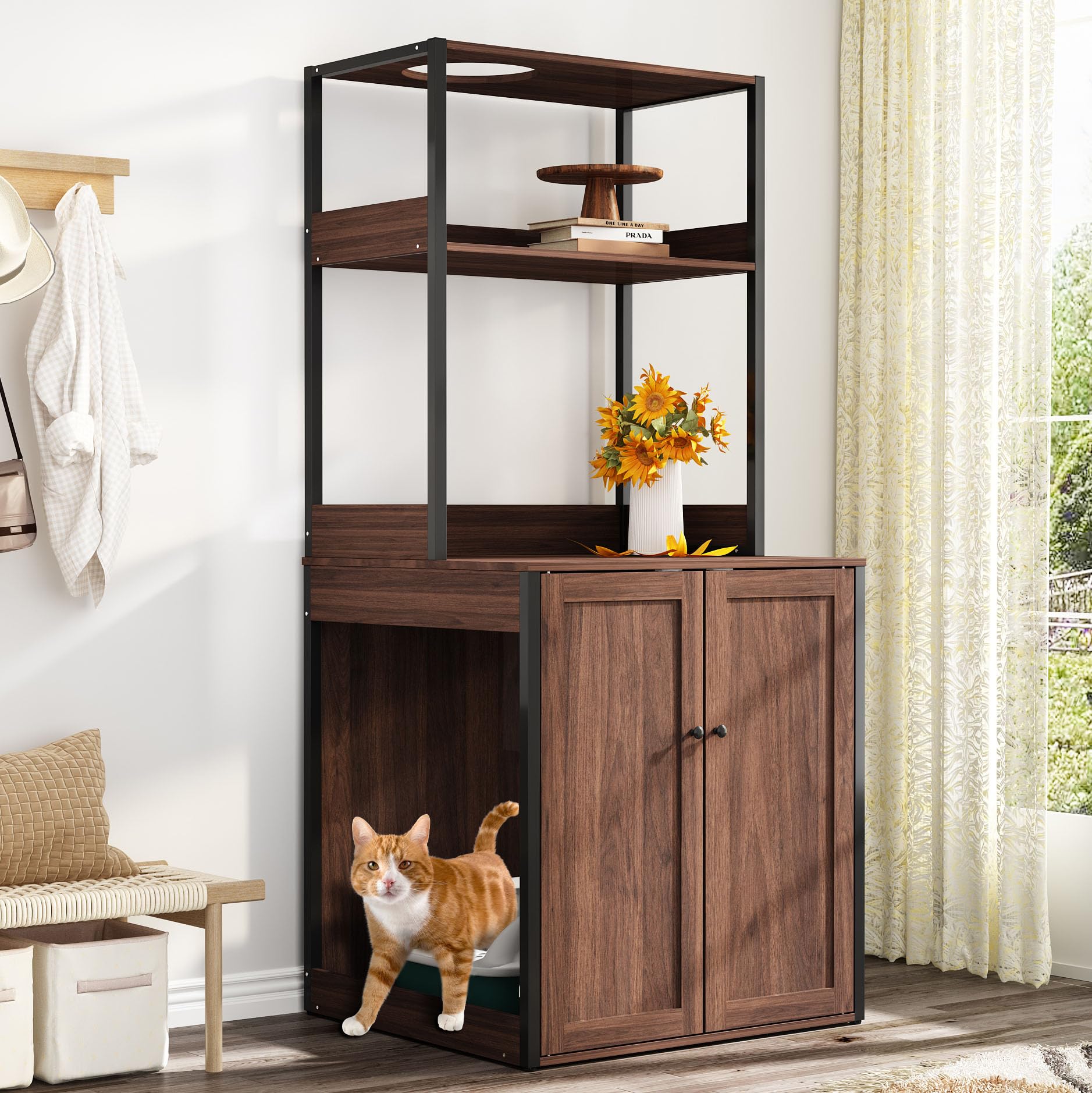 Tall Wooden Litter Tray The Best Litter Box Furniture For A Hidden