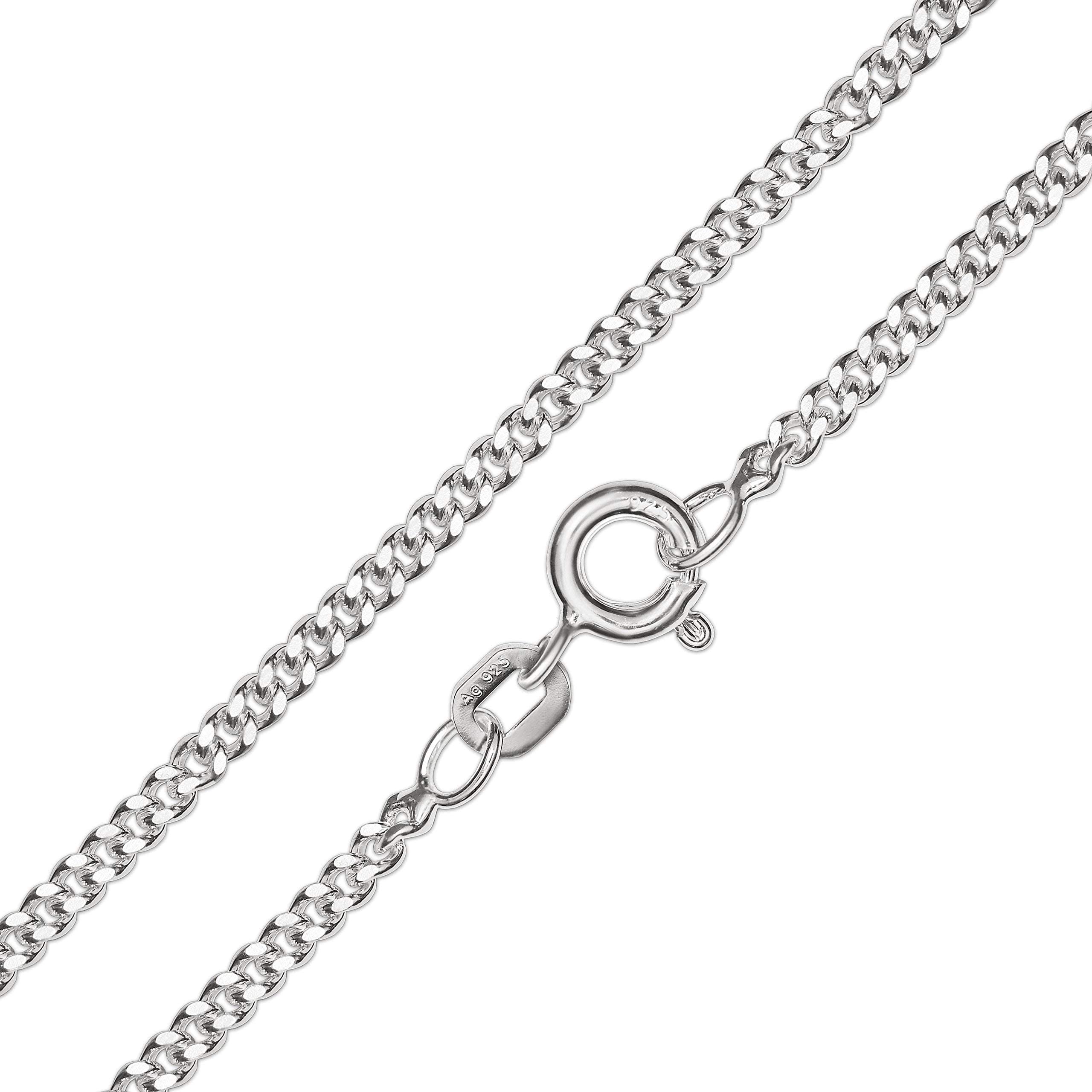 CLEVER SCHMUCK Foto Medaillon 925 Silber Damen Halskette Medaillon oval 21 mm mit Zirkoniastein + Panzerkette 55 cm STERLING im Luxus Etui