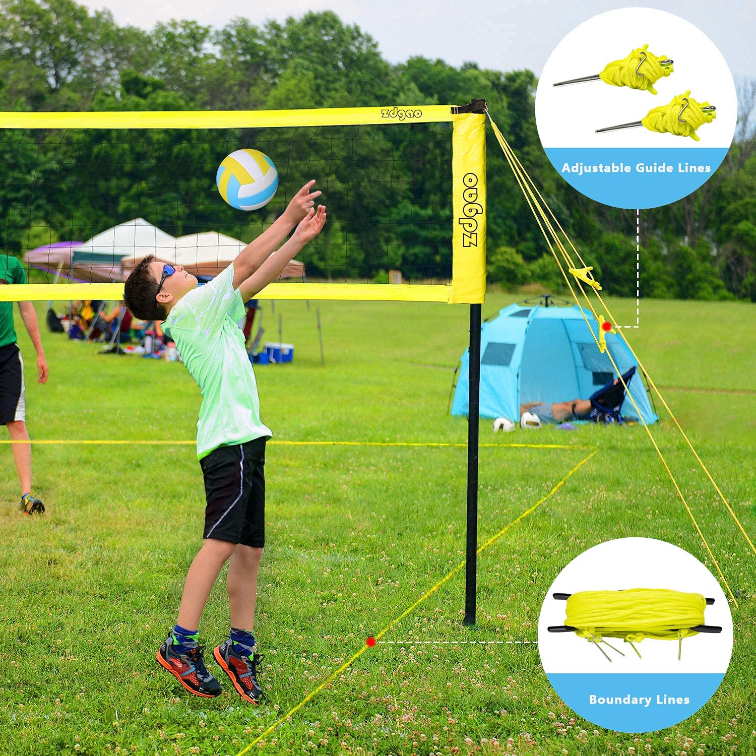 Buy Zdgao Outdoor Portable Volleyball Net System Adjustable Height