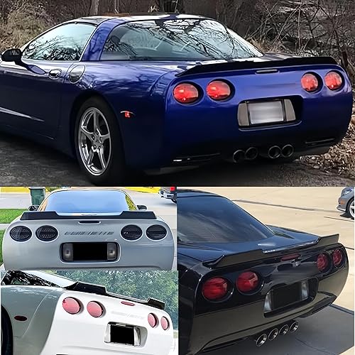 Miniatura 3 de CHIESMA Alerón trasero C5 Corvette para Chevrolet Corvette C5 Trunk Wing ZR1 1997-2004, negro brillante, estilo extendido, pintura ABS, accesorios
