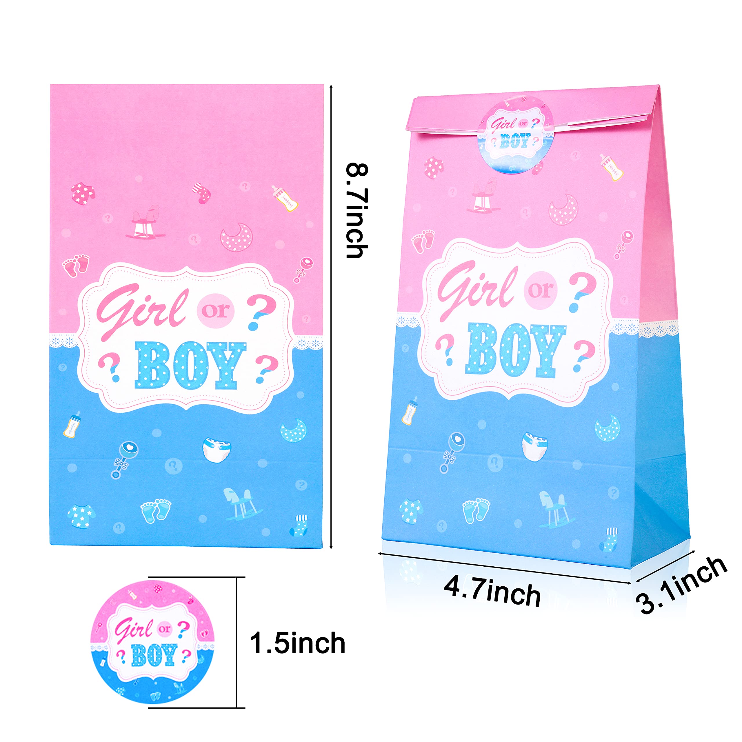 Gender Reveal Themed Gifts Bags Gender Reveal Party Decorations Goody