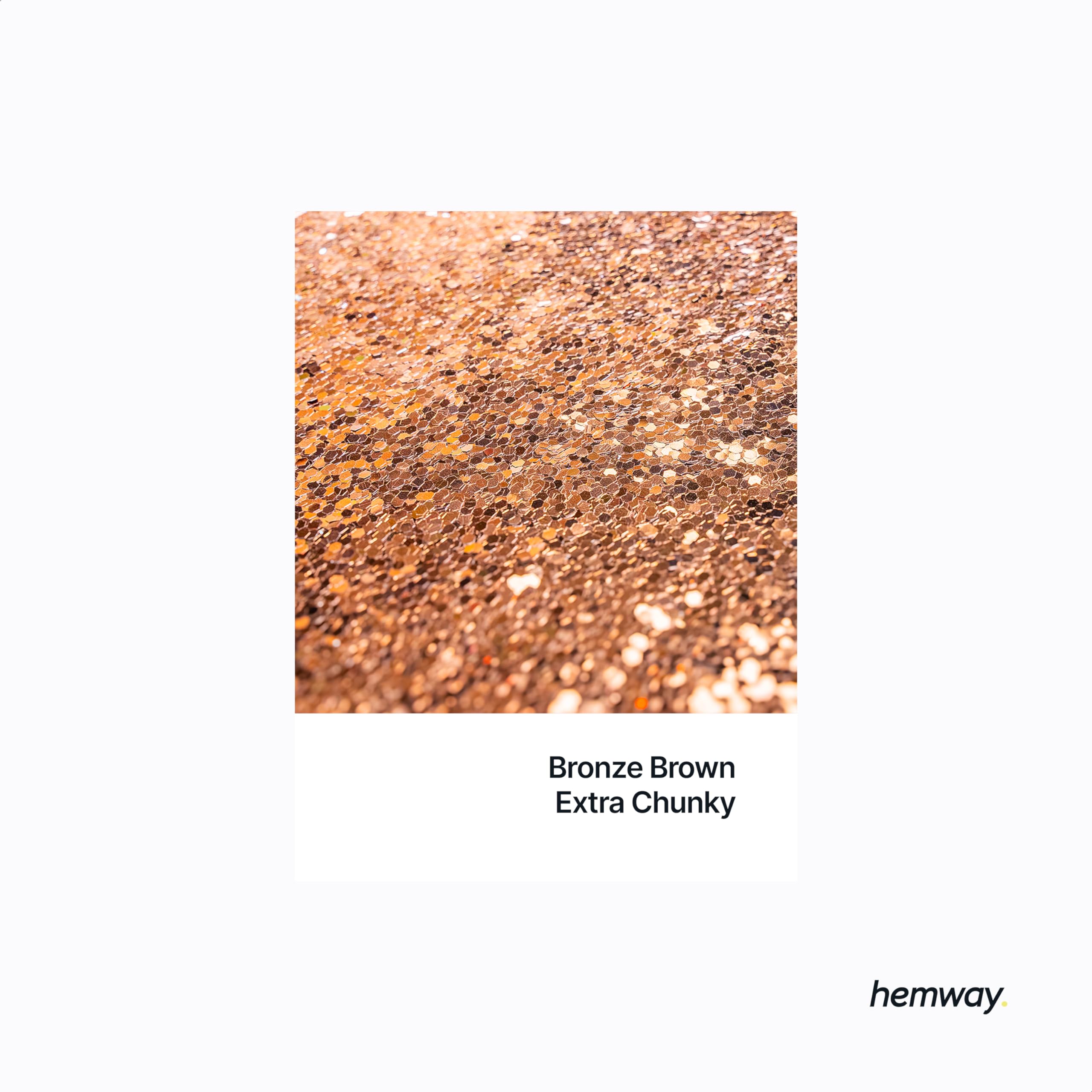 Bronze Brown Glitter Shaker, 130g Extra Chunky Glitter, Crafts 1/24" Metallic Flake Bronze Brown Sequins - Image 2