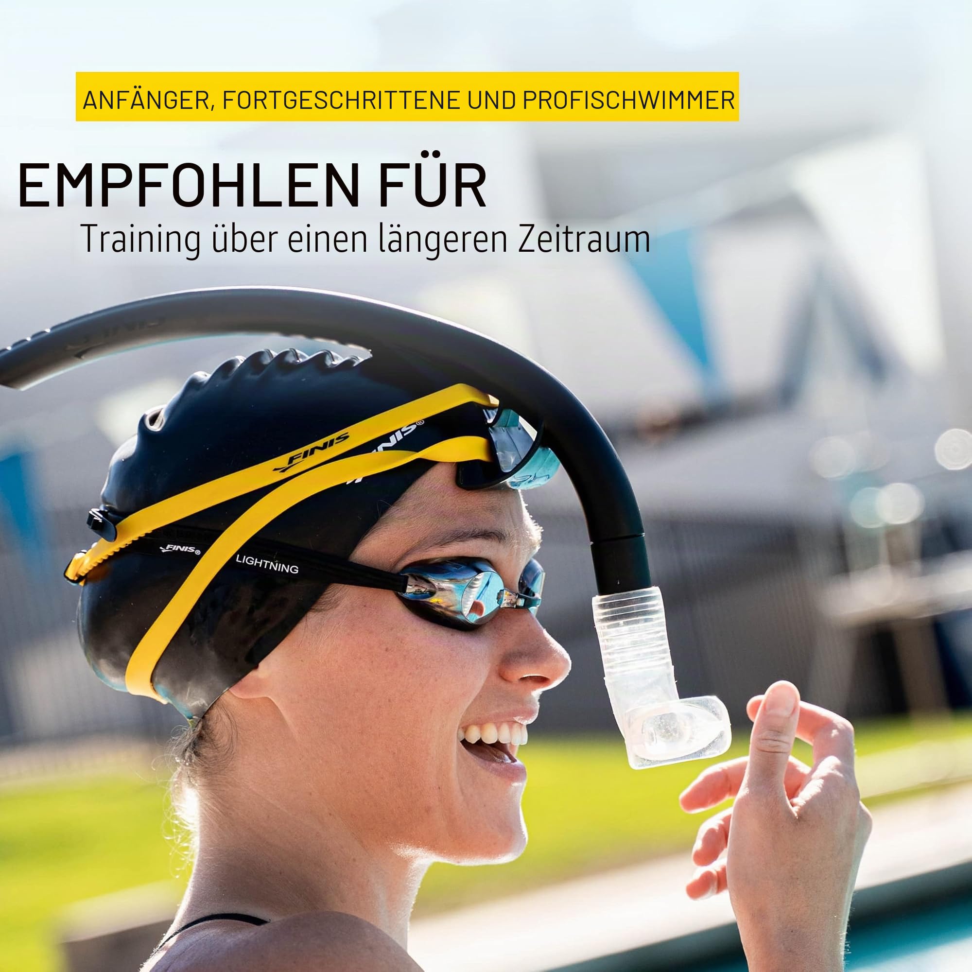 Finis Unisex Stability Schnorchel, Speed Black, Einheitsgröße