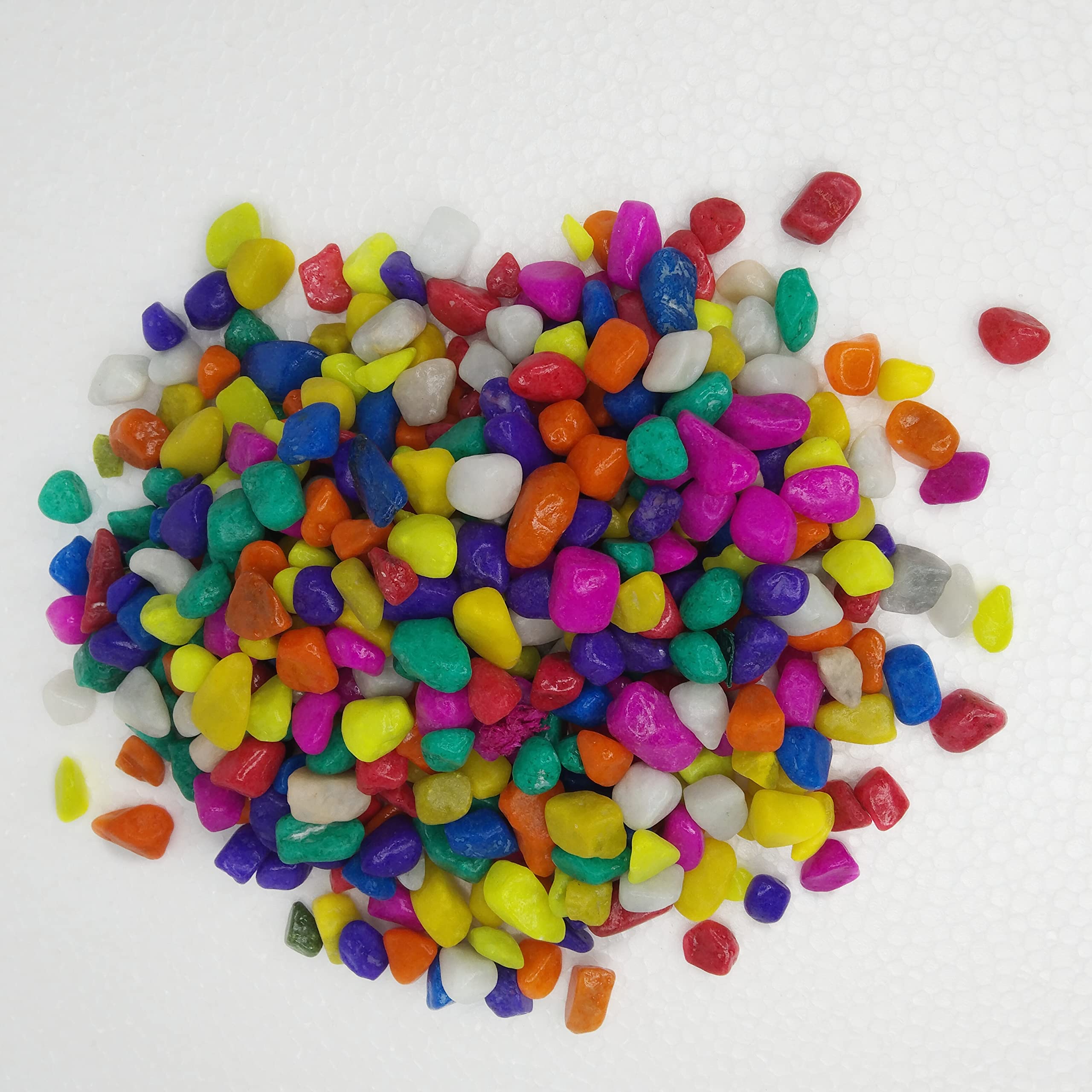 SANSEFERO Premier Plants Multicolor Pebbles Stone Vase For Decorative Marble Stone For Home Decoration,Table Decors,Garden Decors&Aquarium Fish Decoration Multicolor(2Kg)-image-4
