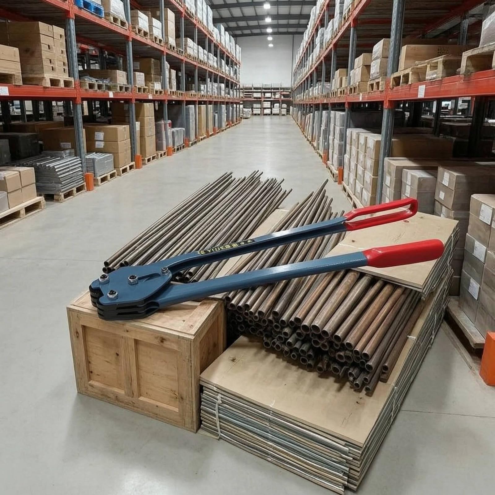 Tendireggia Manuale Antiscivolo Tenditore Robusto Attrezzo per Imbtori, Magazzinieri, Spedizioni, Standard