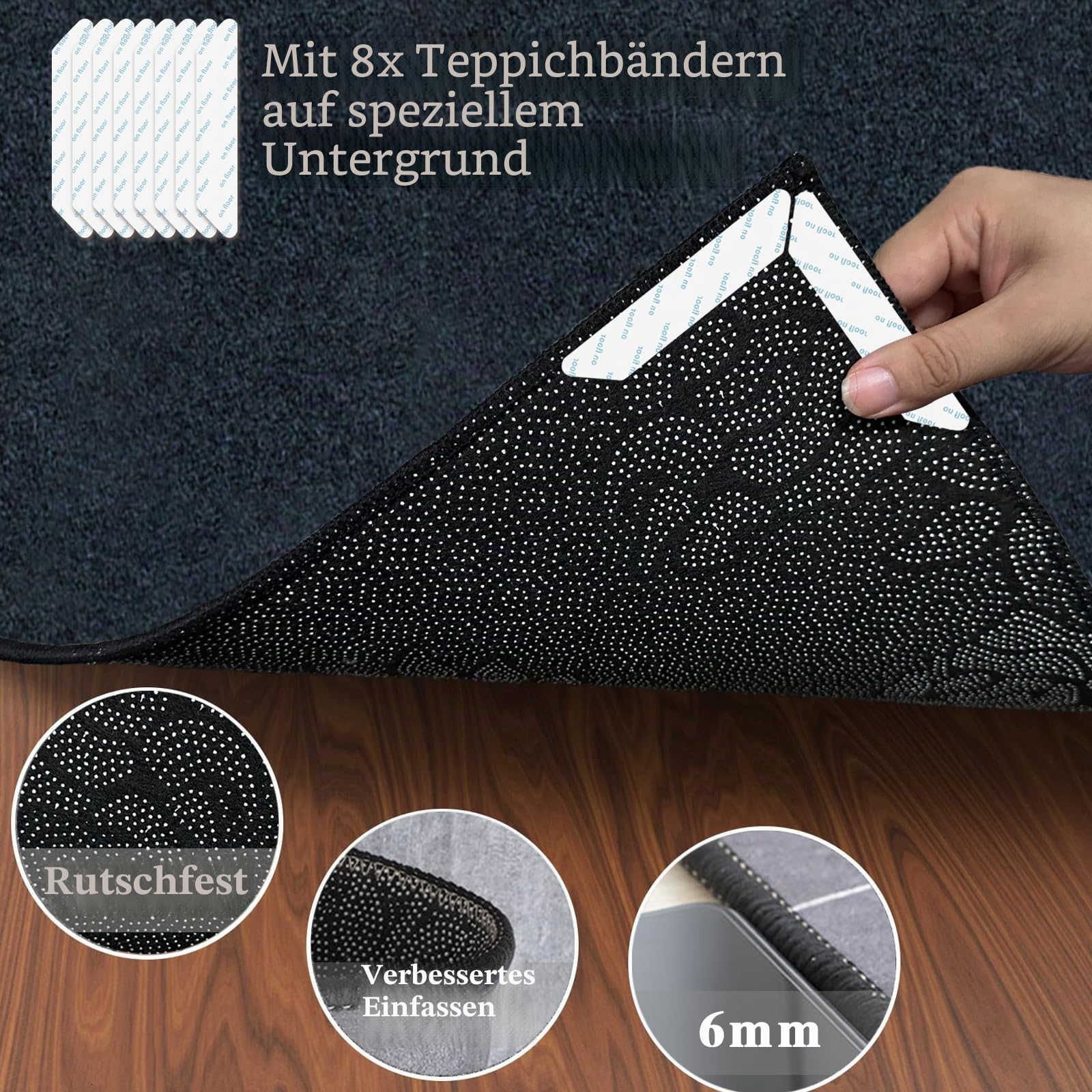 180 x 200 cm Bürostuhl Unterlage - Bodenschutzmatte für Hartböden - Bürostuhl Matte - schreibtischstuhl unterlage - Bodenschutz Bürostuhl Teppichschoner für Parkett - Laminat - Hartböden