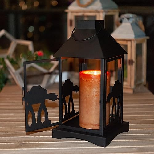 Miniatura 6 de Star Wars Linterna estampada negra | Imperial AT-AT | 14 pulgadas | Juego de 2