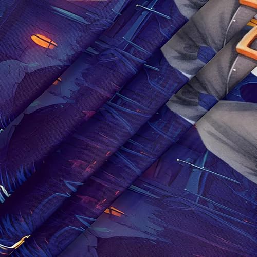 Miniatura 145 de Mantel redondo ajustado con diseño de mandala de flores, mantel circular bohemio y colorido con borde elástico, impermeable, lavable, de poliéster