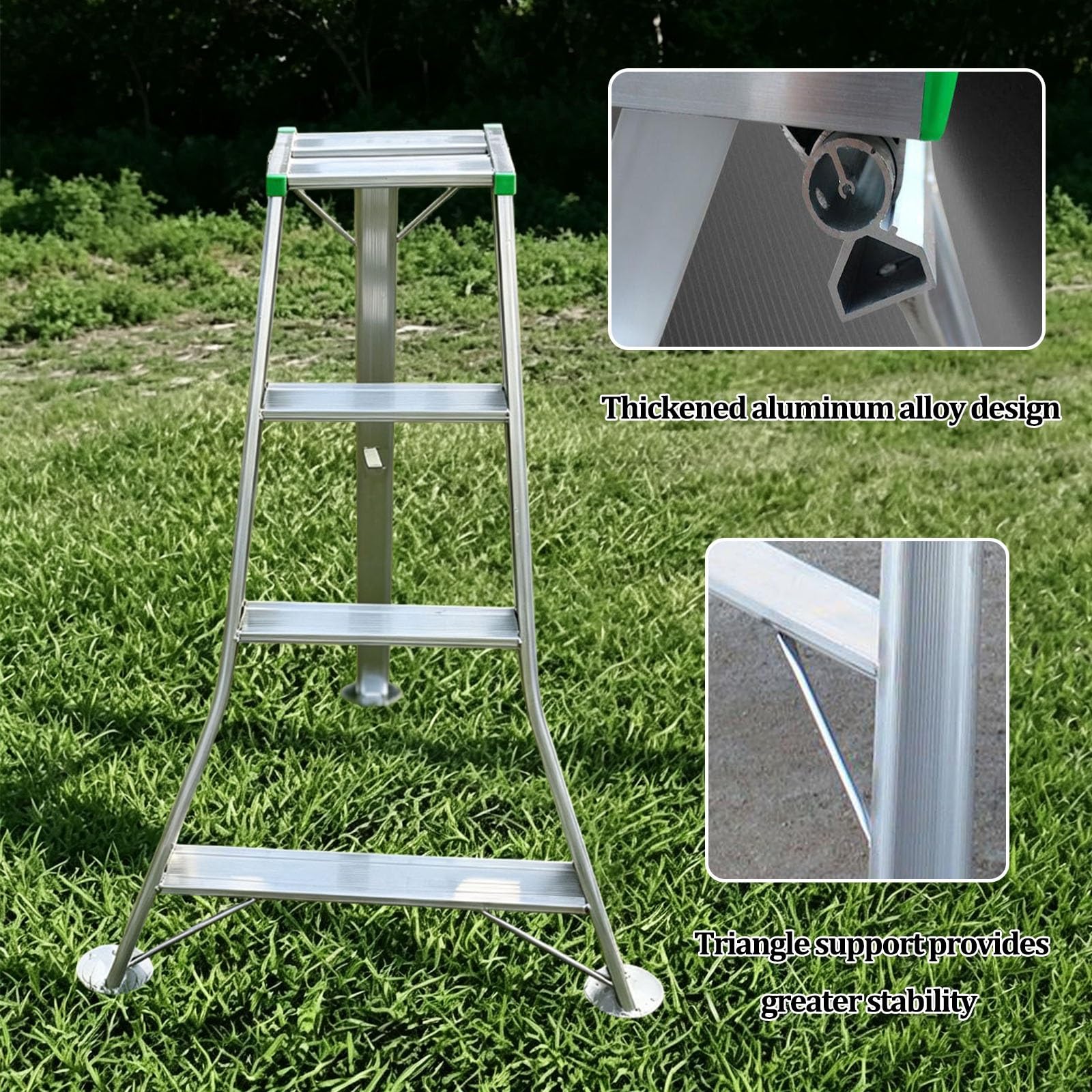 Escalera trípode para huerto, Escalera de Plataforma Resistente