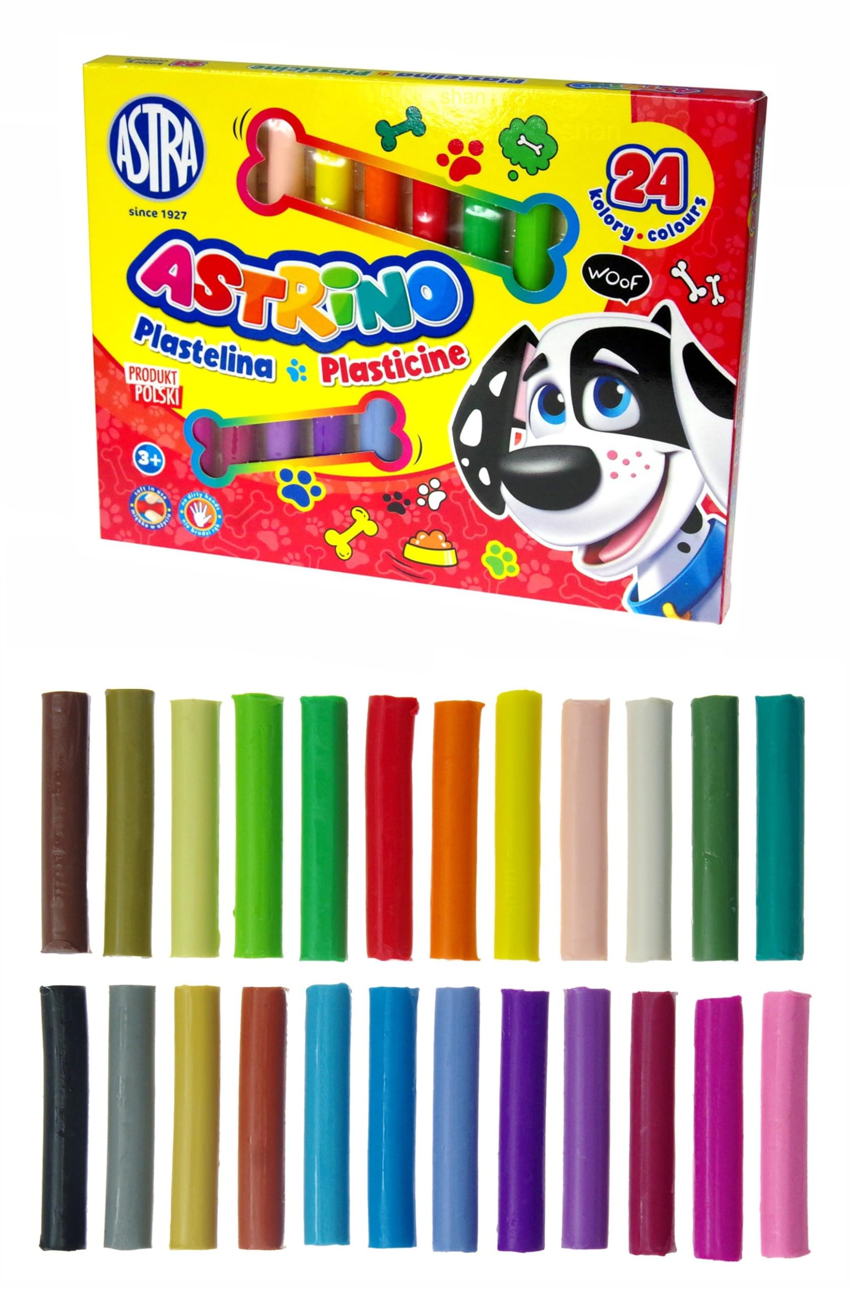 PLASTELINA 24 kolory ASTRINO ASTRA