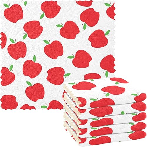 Miniatura 8 de CaTaKu Woodland - Juego de 6 paños de cocina de animales, toallas de cocina, paños de limpieza reutilizables, trapos de cocina, toallas de mano para