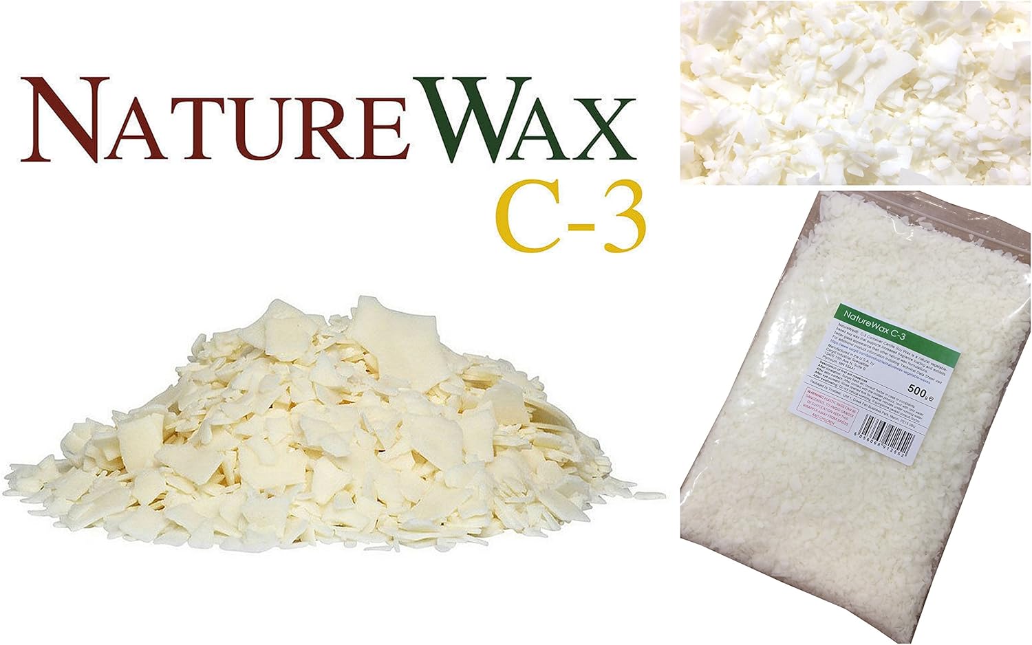 CARGILL INC 500g Naturewax C3 / C3 Soy Container Candle Wax, 100