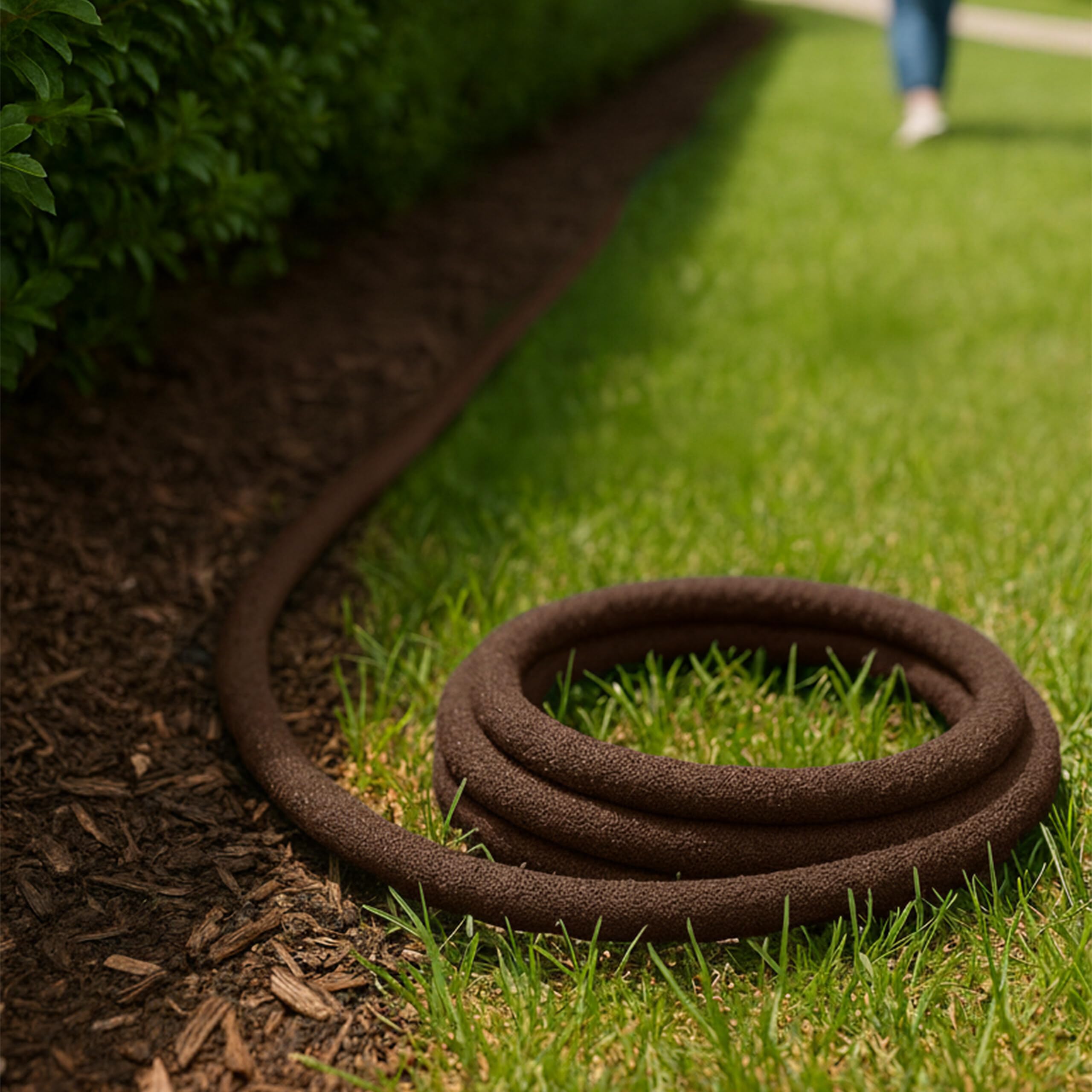Relaxdays Tubo a Goccia, irrigazione, 70 m, per aiuole Rialzate e siepi, Marrone, Tubi