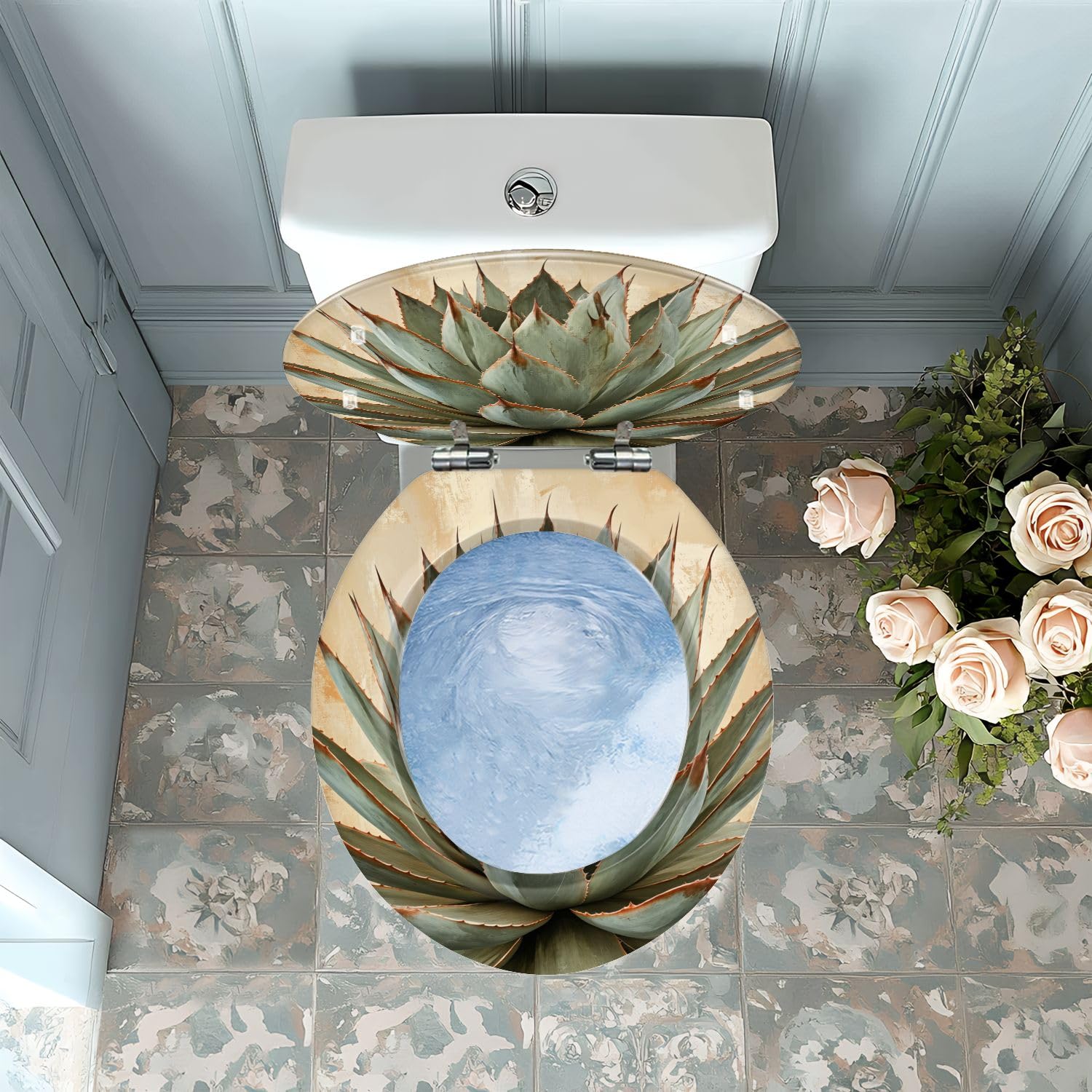 Sedile WC rotondo in resina per bagno