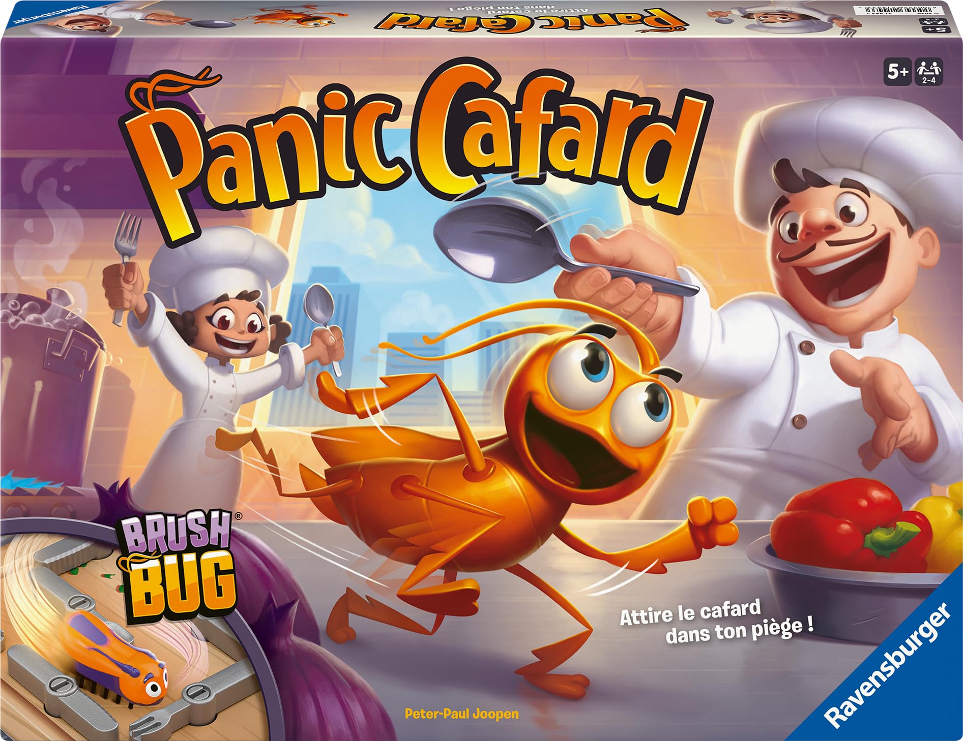 Ravensburger Panic Cafard – Jeu de Société Enfant 5 Ans – Jeu de Rapidité avec Cafard Électronique – Jeu d’Ambiance Famille – 2 à 4 Joueurs – Version Française