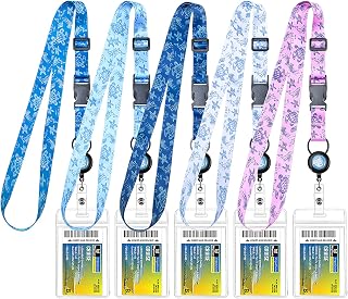 MNGARISTA Cruise Lanyard for Ship Cards,Adjustable Lanyard with Id Holder,Detachable Lanyards for Cruises Ship Cards with Waterproof Id Badge Holders,Cruise Essentials,5 Pack Sea Turtle