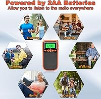 Vista 7 de Radio portátil (naranja)