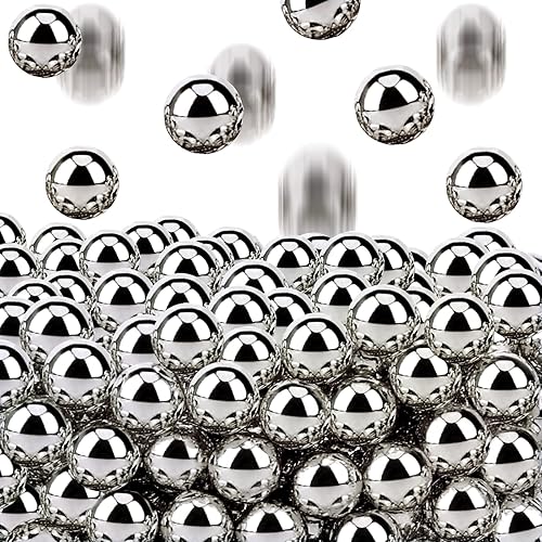 Suream Cuentas de perlas de 0.63 pulgadas para centros de mesa, 160 cuentas de imitación sin agujero para relleno de jarrón, fabricación de joyas,