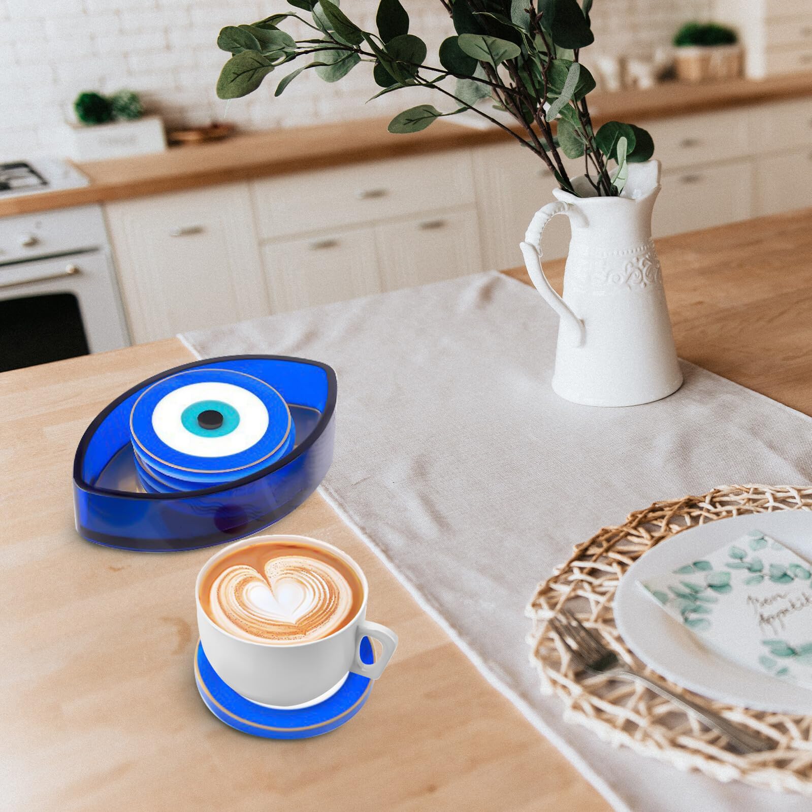 Angoily 10 Pezzi Stampi Silicone per Contenitori e Sottobicchieri DIY Flessibili e Riutilizzabili per Conservare Gioielli e Decorare la Scrivania