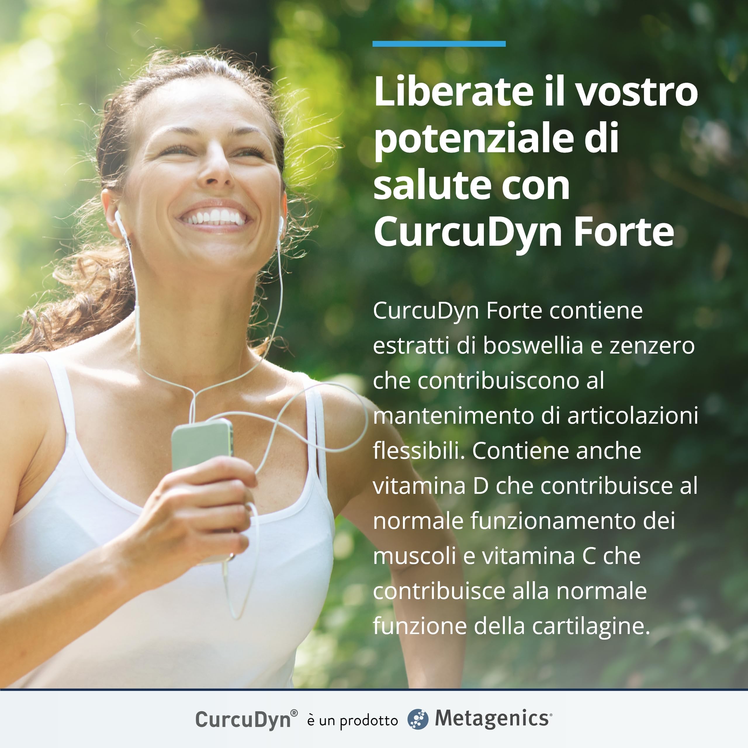 Metagenics CurcuDyn Forte - Per il Benessere di Articolazioni, Cartilagini e Tendini - 90 Gellule