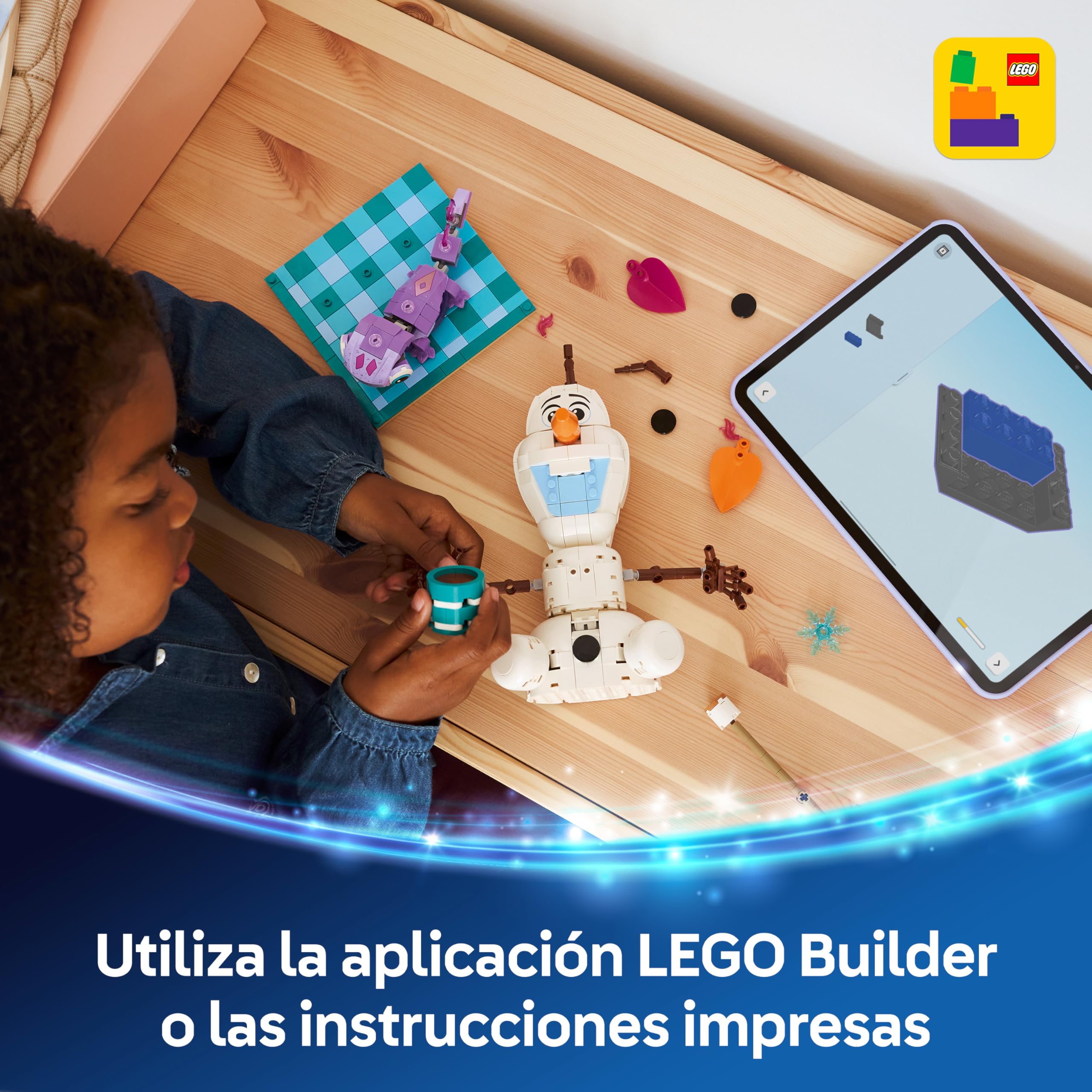 LEGO | Disney Frozen Divertido Pícnic de Olaf y Bruni de Juguete - Figura de Muñeco de Nieve con Mantel y Accesorios de Pícnic - Decoración del Dormitorio - Regalo para Niñas de 7+ Años y Fans - 43287