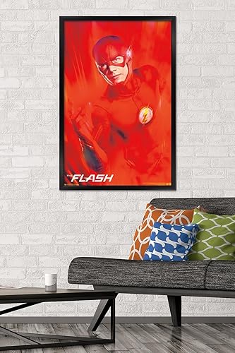 Miniatura 2 de Trends International DC Comics TV - The Flash - Póster de pared de arte clave, 22.375 x 34 pulgadas, versión enmarcada en negro
