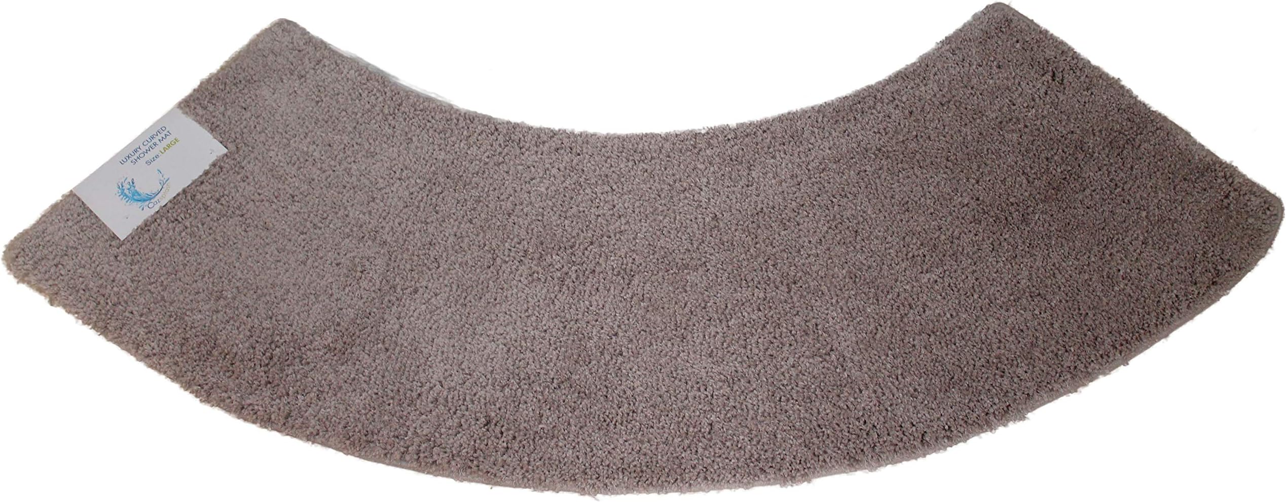 Cazsplash Luxury Quadrant Large Curved Shower Mat (Stone)
