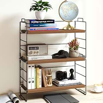 Amazon.co.jp: rloao ラック デスク上収納ラック 3段 オープンラック