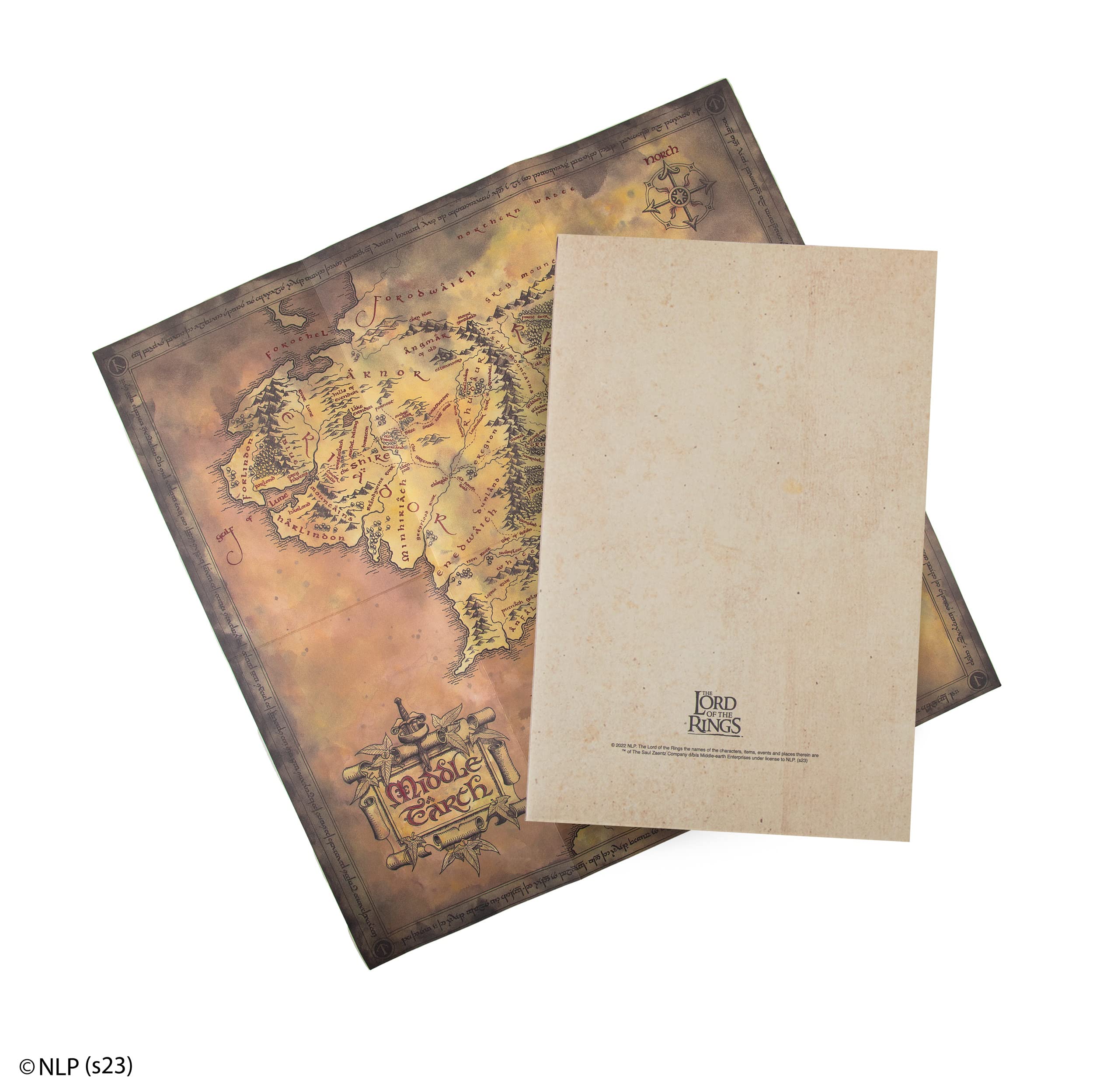 Cinereplicas Der Herr der Ringe - Mittelerde Hardcover Notizbuch mit faltbarer Karte 160p 14.5 * 21cm - Official License - Image 2