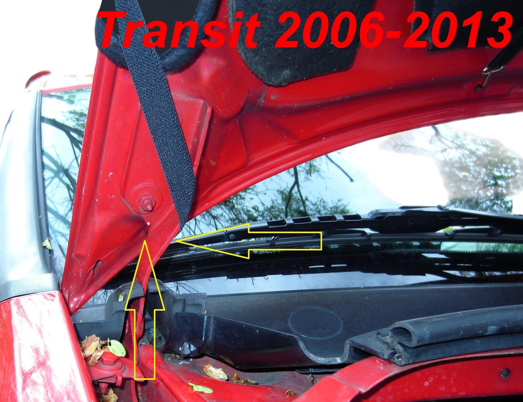 AB-00078 AUTO-BRA Haubenbra kompatibel mit Ford Transit 2006-2013 Motorhaubenschutz Steinschlagschutz Tuning Bonnet Bra