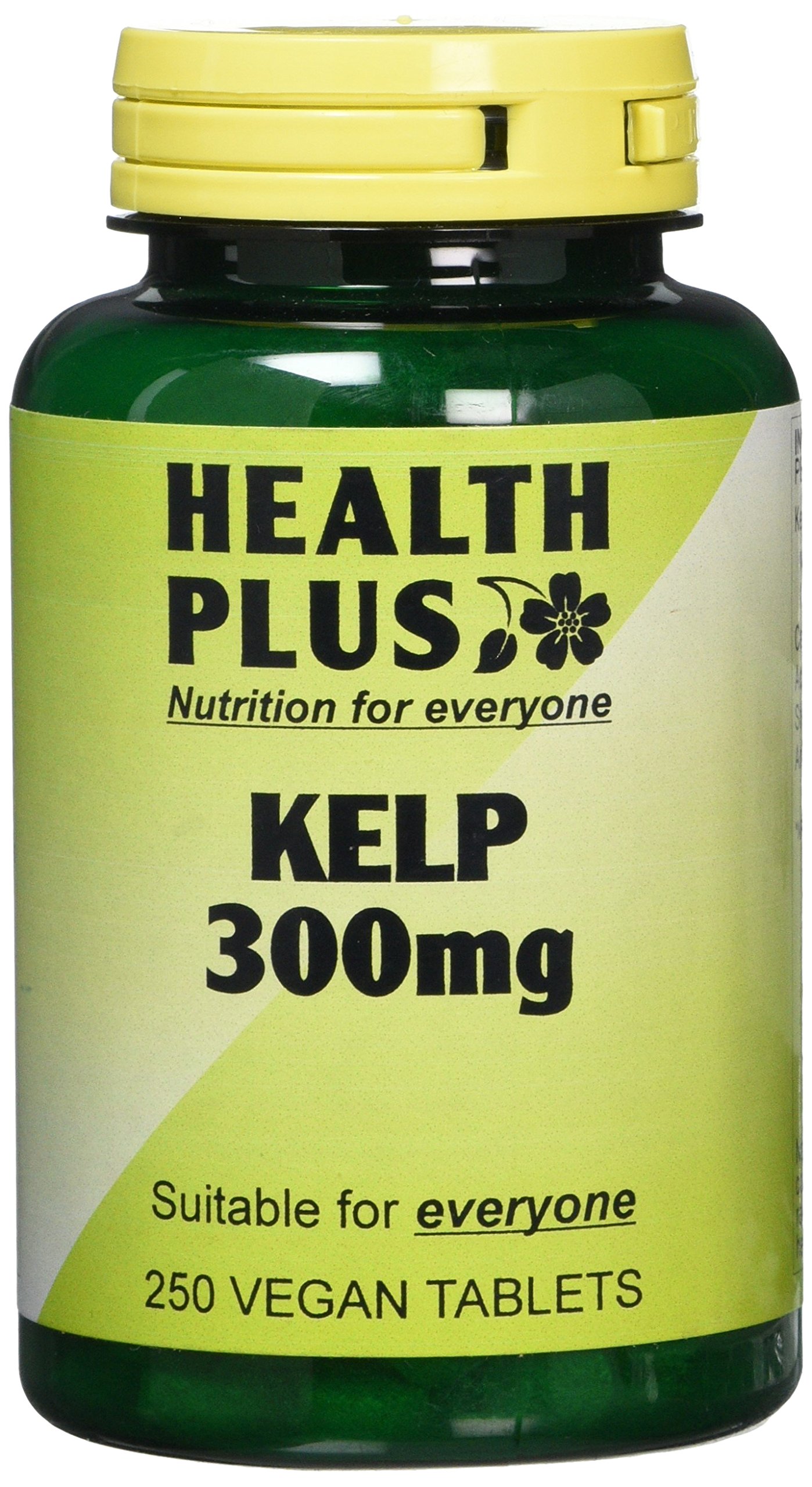 Health Plus Kelp 300mg : Body Shape Plant Supplement : 250 Tablets, in a planet-friendly 99% recycled pot