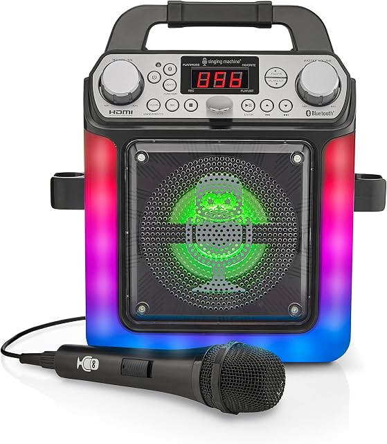 Singing Machine SML652 HDMI Groove Mini Karaoke System - Black