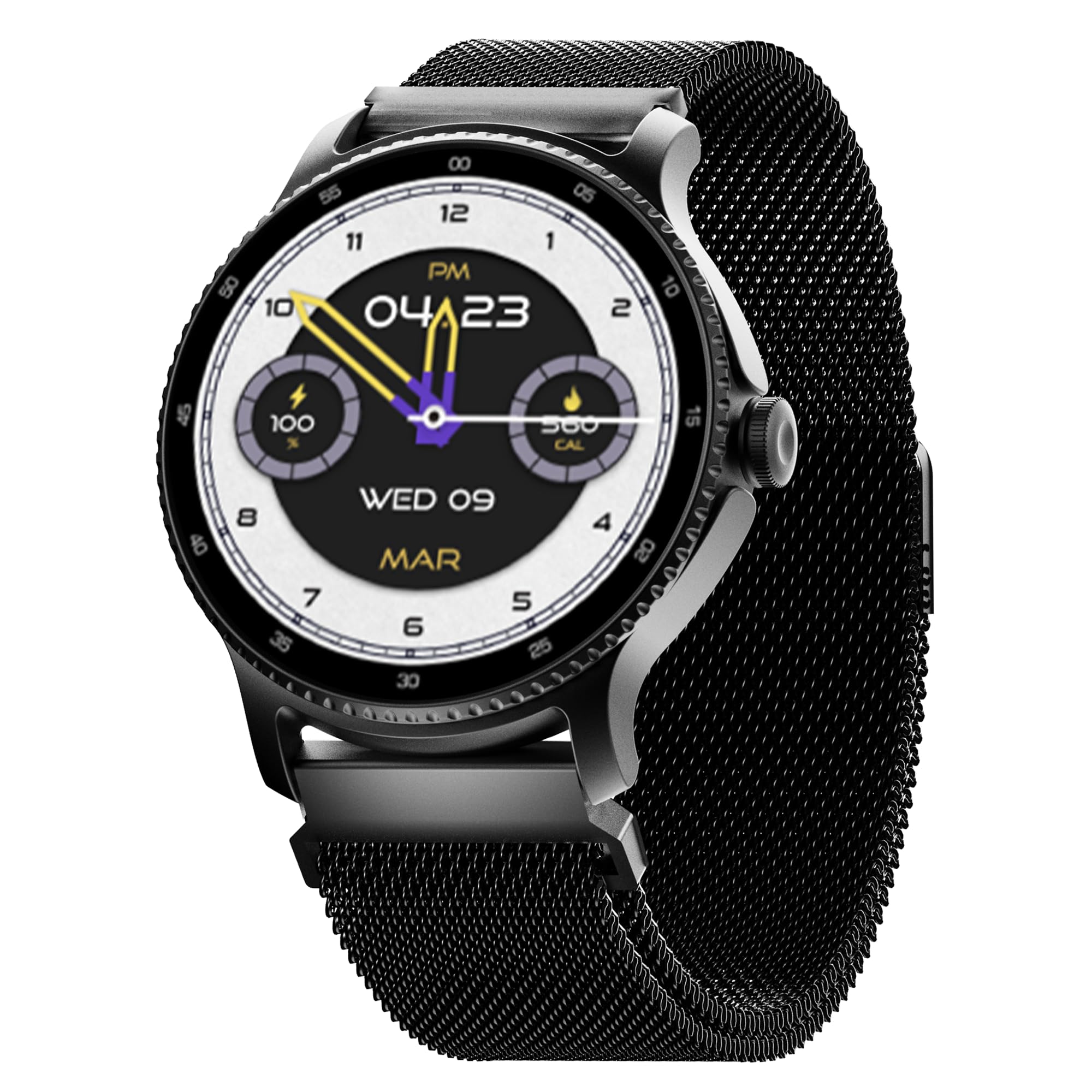 boAt Lunar Discovery – 2026 Edition w/ 1.39" (3.5 cm) HD Display, Bluetooth Calling, Emergency SOS, HR, SpO2 & Sleep Tracking Smart Watch for Men & Women (Active Black) — Amazon image 8