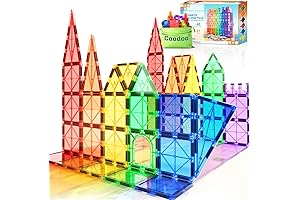 40PCS Colorful Magnetic Building Tiles for Kids 5-8