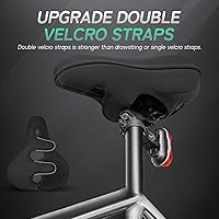 Vista 4 de MEENCOOL Bike Seat Cushion - Gel Padded Bike Seat Cover for Men Women Comfort, Adjustable Velcro Secure Bicycle Seat Cushion Compatible with