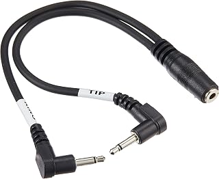 Hosa YMM-492 3.5mm TRSF Y-Cable to 3.5mm TS RA