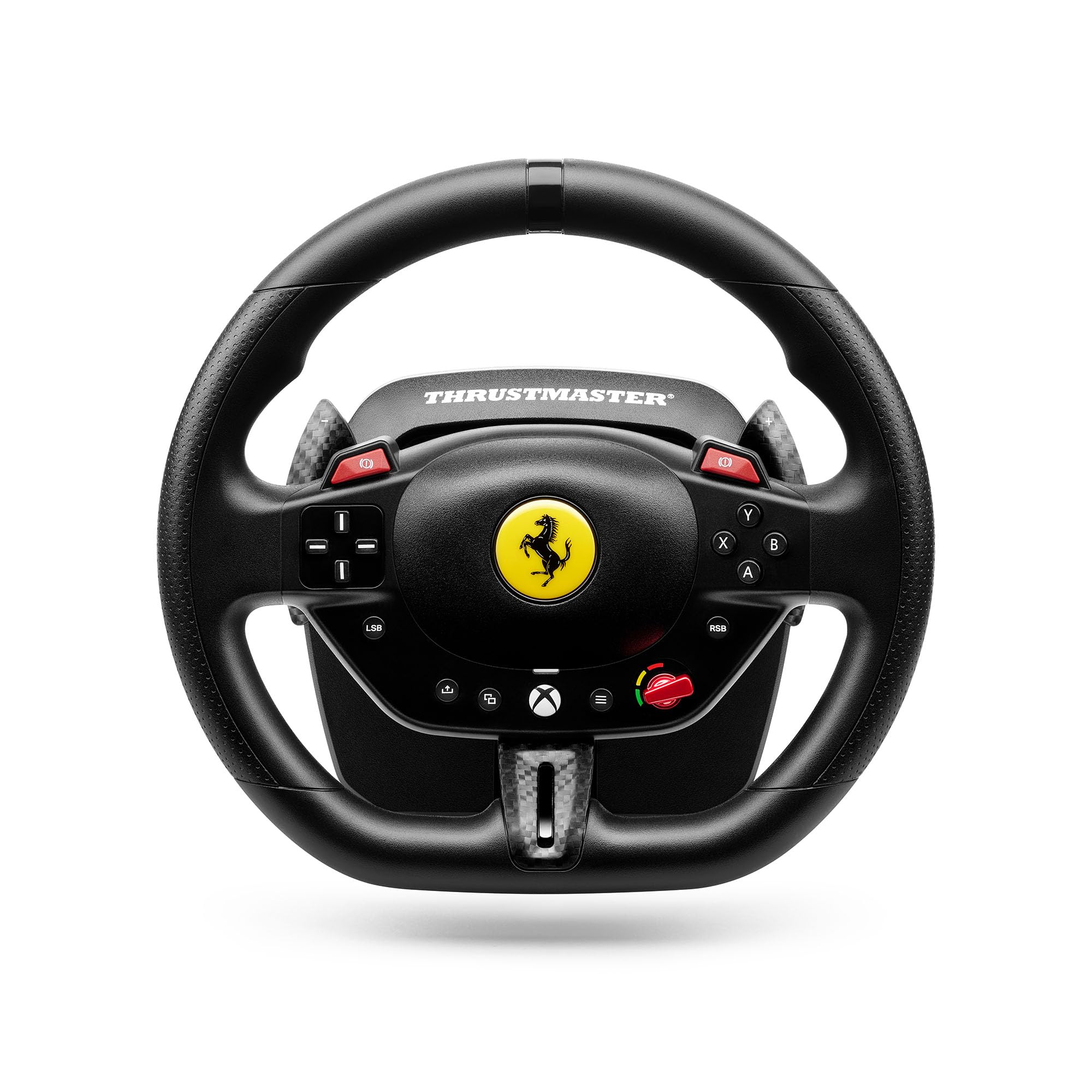 Thrustmaster T98 Ferrari 296 GTS Offizielles Ferrari Rennlenkrad Pedal-Set für Xbox Series X|S, Xbox One, PC – Bungee-Cord-System, Magnetische Pedale, Manettino-Wahlschalter