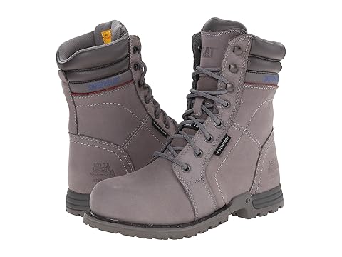 cat women's echo waterproof steel toe work boots