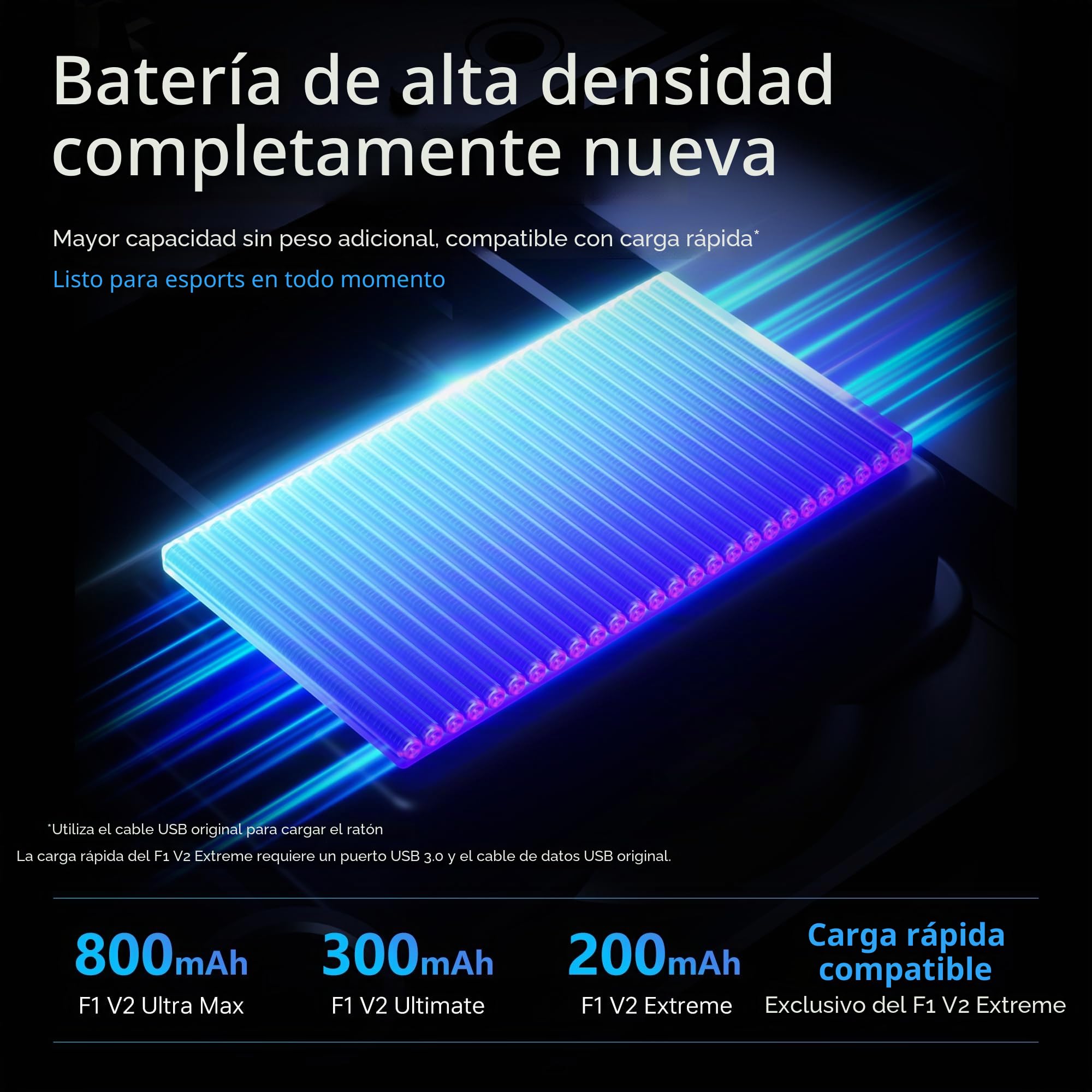 ATK Blazing Sky - Ratón inalámbrico para juegos F1 V2, 39 g, sensor ultra PAW3950, MCU, interruptores ópticos, 8K dual, modo dual 2.4G/cableado, batería de 250H (Ultimate, negro)