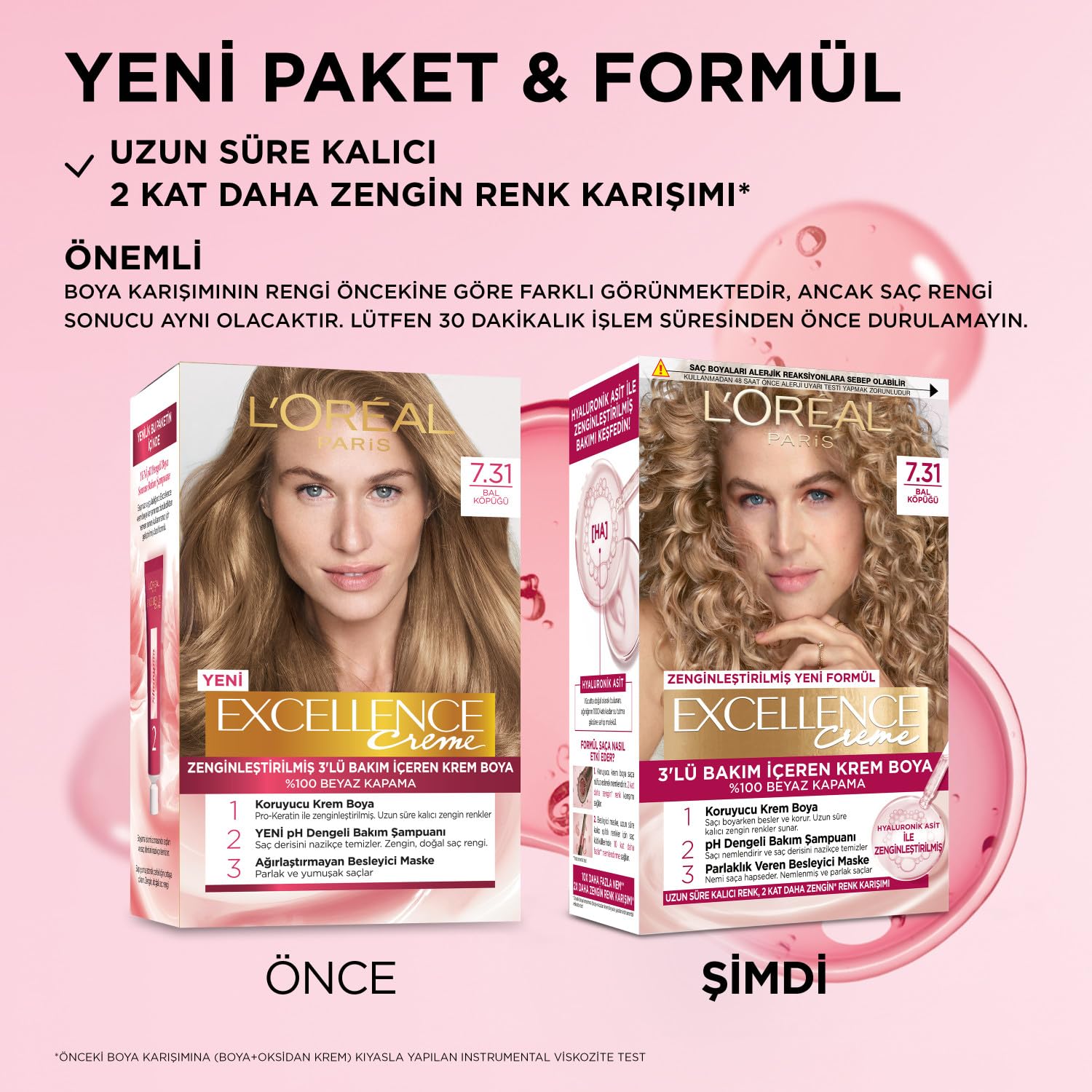 L'Oreal Paris Excellence Creme Saç Boyası - 7.31 Bal Köpüğü