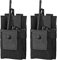 Vista 9 de Soporte de Radio Táctico Funda de Radio Molle Bolsa de Radio Universal Estuche de Radio Militar Bolsa de Radio de Servicio Pesado para Policía Verde